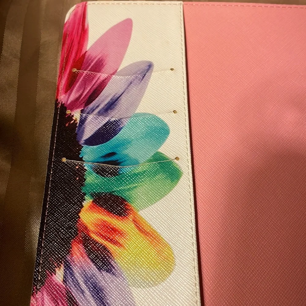 Floral pink colored tablet cover- not sure what type tablet fits in it.
